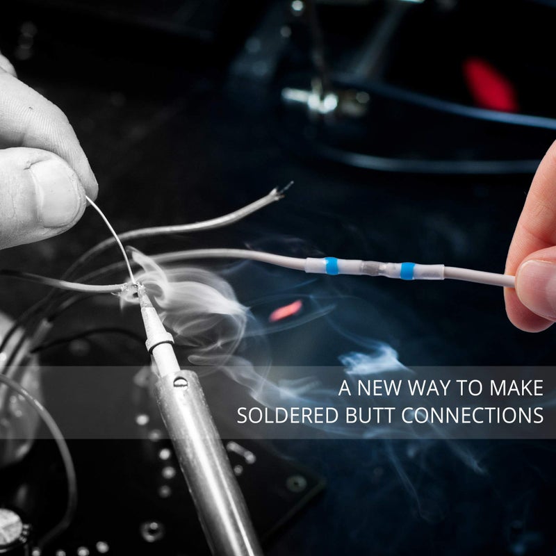 Wirefy Solder Seal Wire Connectors Kit - Heat Shrink Wire Connectors Kit - Waterproof Solder Sleeves - Self Soldering Wire Connectors - Set 26-10 AWG | Wire Butt Connectors Heat Shrink 110 PCS - Image 3